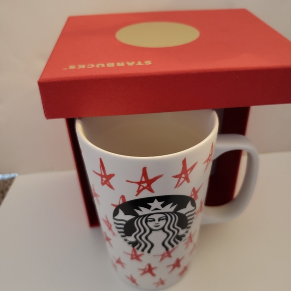NWT Starbucks Red Star Siren Mug 16 Fl Ounces 2014